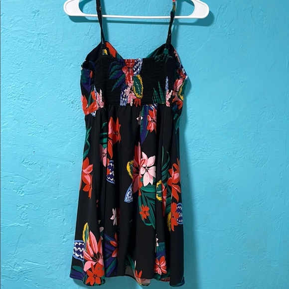 Fit & Flare Black Floral Cami Dress size L - Picture 7 of 7